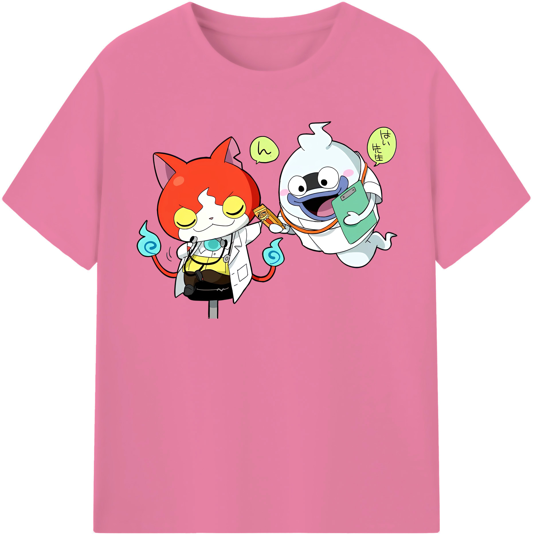 （画像用） 妖怪ウォッチ Yo-kai Watch 綿100％半袖Tシャツ（フロントプリント）